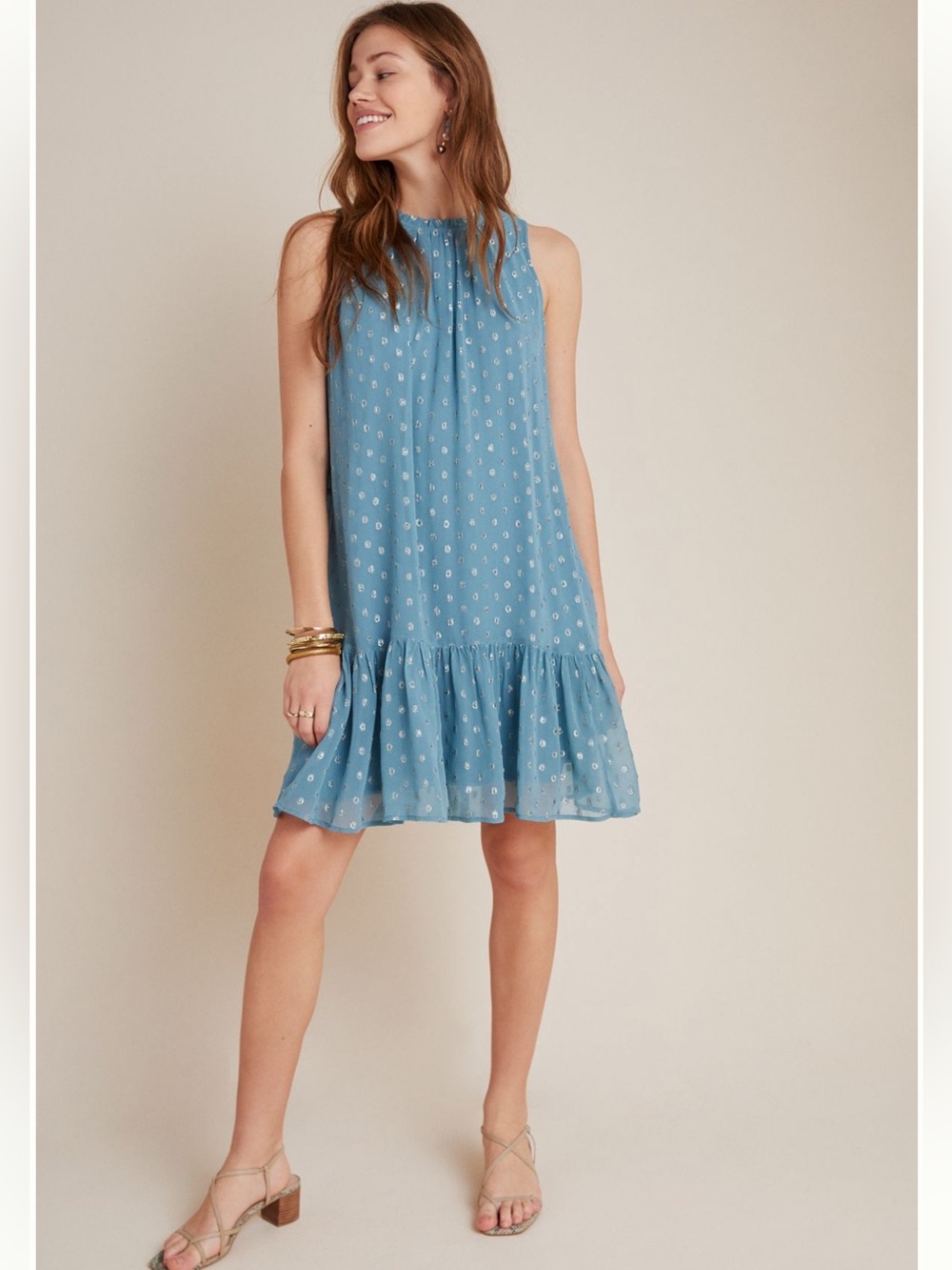 Blue Sleeveless tunic dress , New W/o tags .  1X size